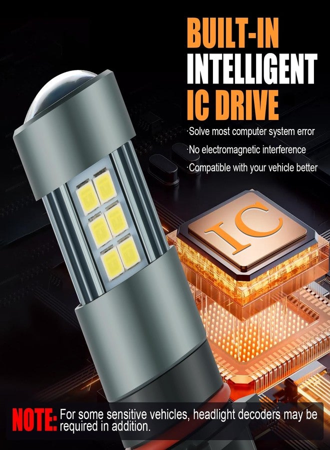 iFunyLED مصابيح ضباب LED من iFunyLED طراز PSX26W 12278، فائقة السطوع 12278C1 H28W PWY26W، مصابيح ضباب LED بيضاء باردة 6500 كلفن، سهلة التركيب والتشغيل، مصابيح بديلة للسيارات والشاحنات وسيارات الدفع الرباعي، عبوة من قطعتين - Image 5